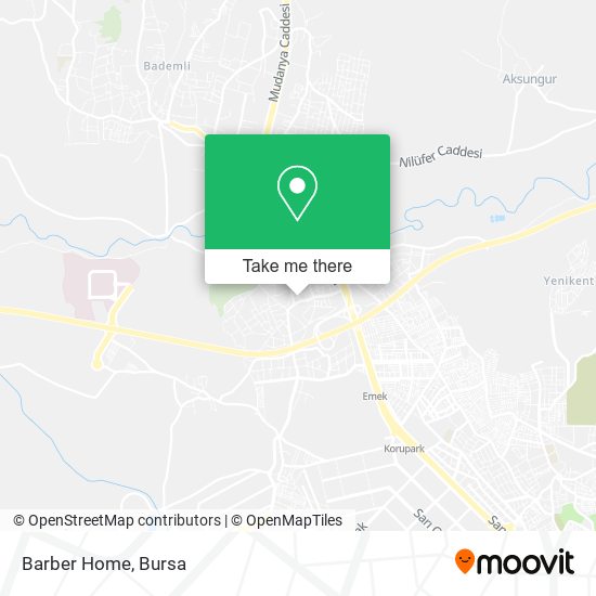 Barber Home map