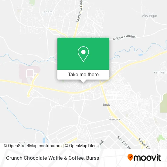 Crunch Chocolate Waffle & Coffee map