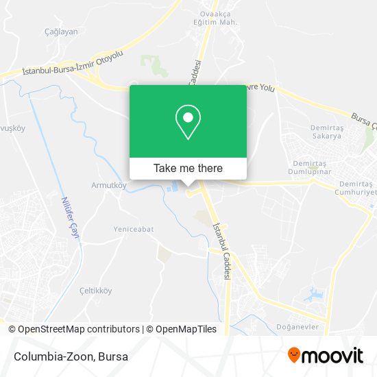 Columbia-Zoon map