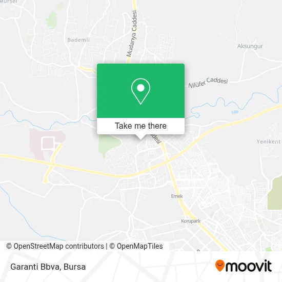 Garanti Bbva map
