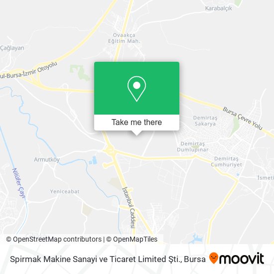 Spirmak Makine Sanayi ve Ticaret Limited Şti. map