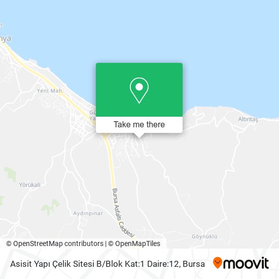 Asisit Yapı Çelik Sitesi B / Blok Kat:1 Daire:12 map