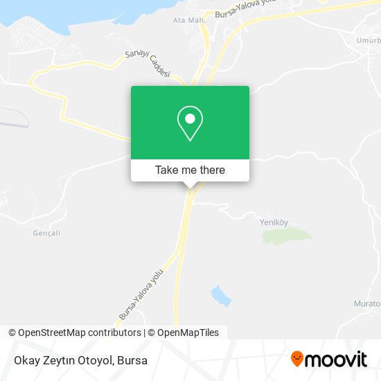 Okay Zeytın Otoyol map