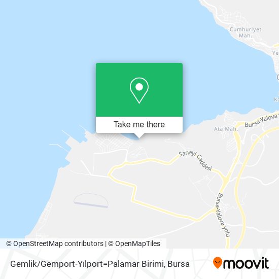 Gemlik / Gemport-Yılport=Palamar Birimi map
