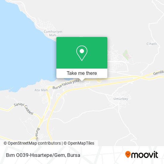 Bım O039-Hısartepe/Gem map