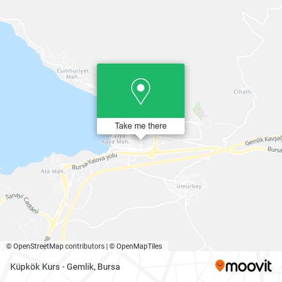 Küpkök Kurs - Gemlik map