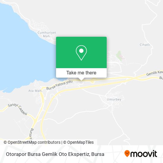 Otorapor Bursa Gemlik Oto Ekspertiz map
