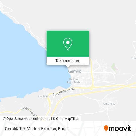 Gemlik Tek Market Express map