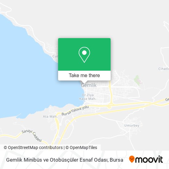Gemlik Minibüs ve Otobüsçüler Esnaf Odası map