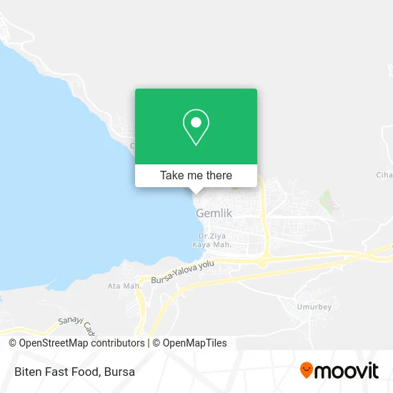 Biten Fast Food map