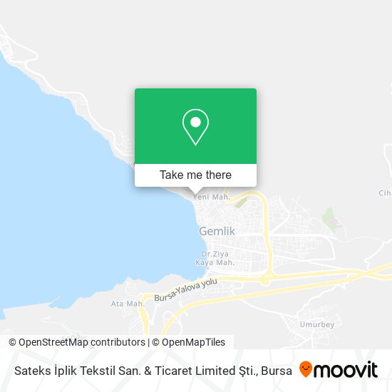 Sateks İplik Tekstil San. & Ticaret Limited Şti. map
