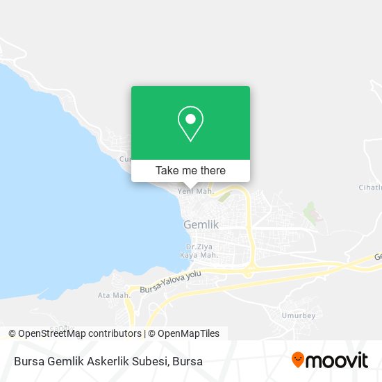 Bursa Gemlik Askerlik Subesi map