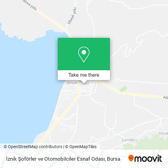 İznik Şoförler ve Otomobilciler Esnaf Odası map