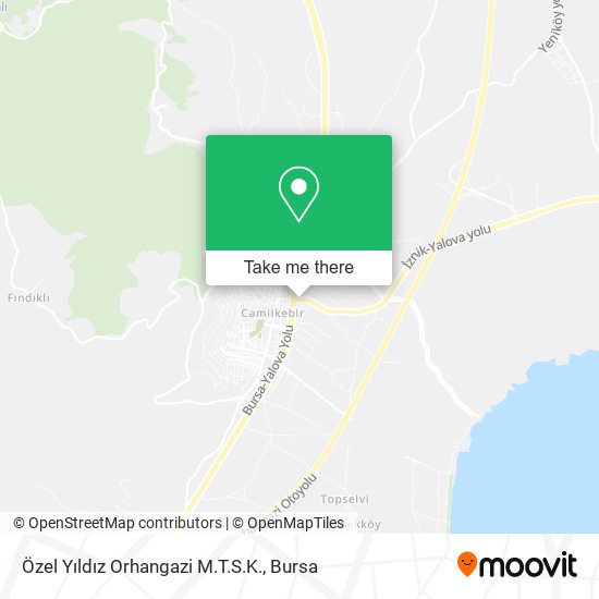 Özel Yıldız Orhangazi M.T.S.K. map