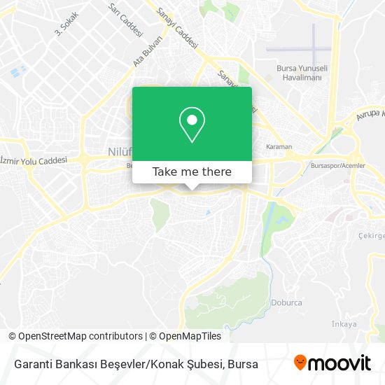 Garanti Bankası Beşevler / Konak Şubesi map