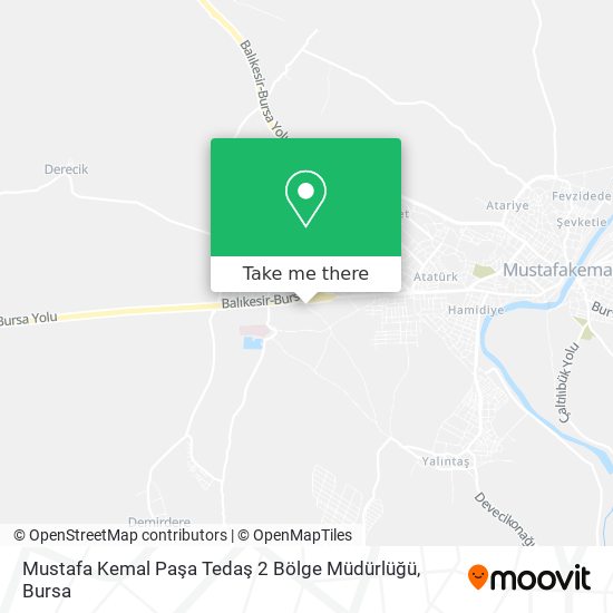 Mustafa Kemal Paşa Tedaş 2 Bölge Müdürlüğü map