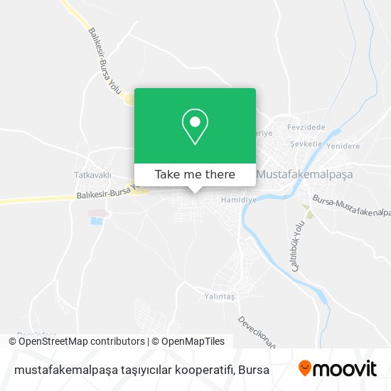 mustafakemalpaşa taşıyıcılar kooperatifi map