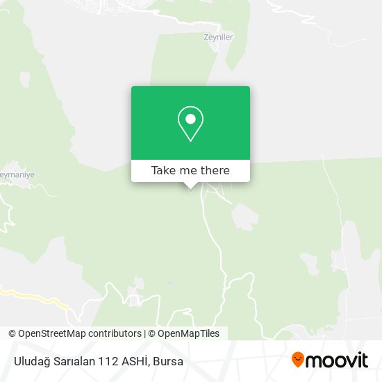 Uludağ Sarıalan 112 ASHİ map