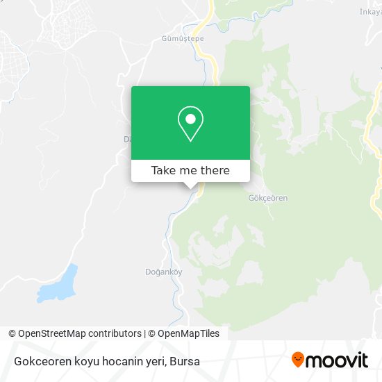 Gokceoren koyu hocanin yeri map