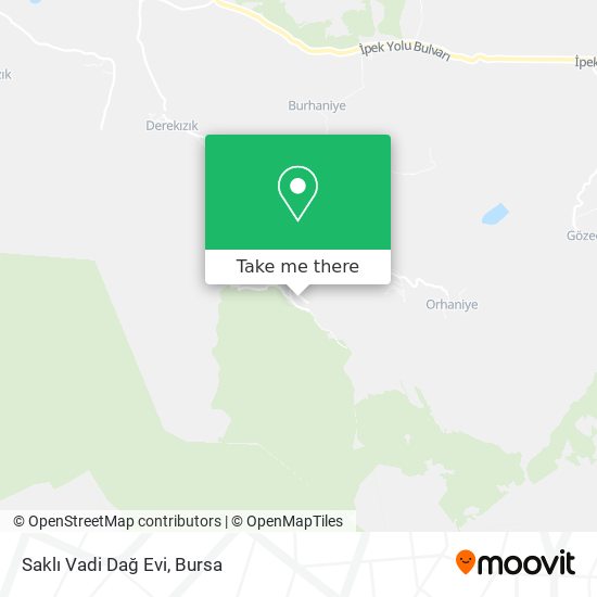 Saklı Vadi Dağ Evi map