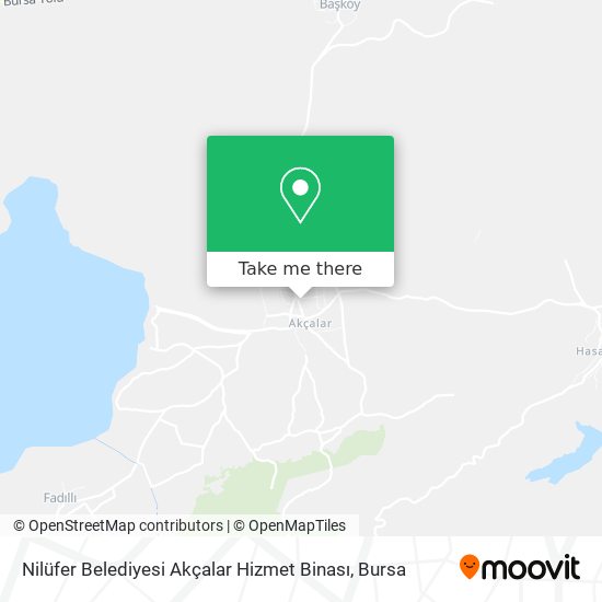 Nilüfer Belediyesi Akçalar Hizmet Binası map