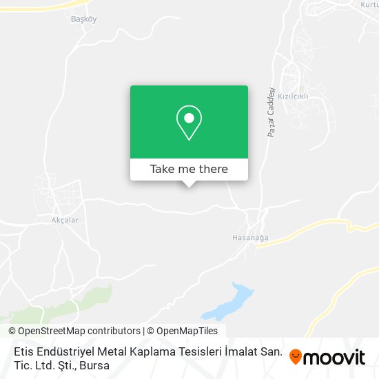 Etis Endüstriyel Metal Kaplama Tesisleri İmalat San. Tic. Ltd. Şti. map