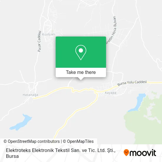 Elektroteks Elektronik Tekstil San. ve Tic. Ltd. Şti. map