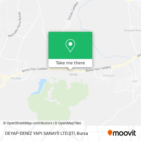 DEYAP-DENİZ YAPI SANAYİİ LTD.ŞTİ map