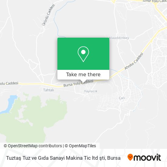 Tuztaş Tuz ve Gıda Sanayi Makina Tic ltd şti map