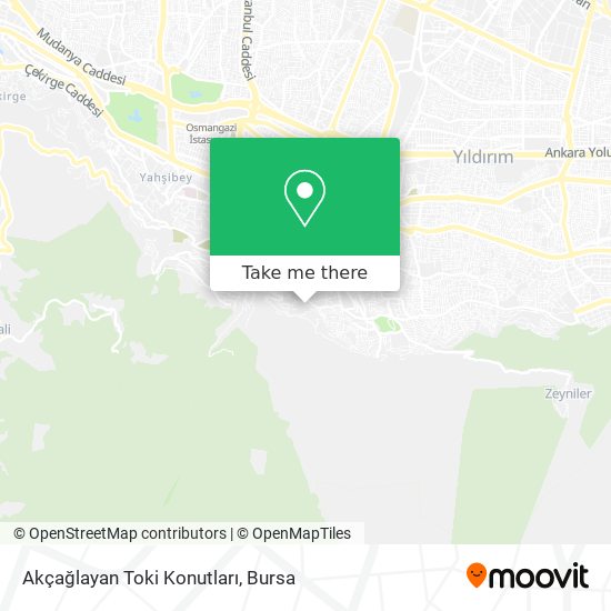 Akçağlayan Toki Konutları map