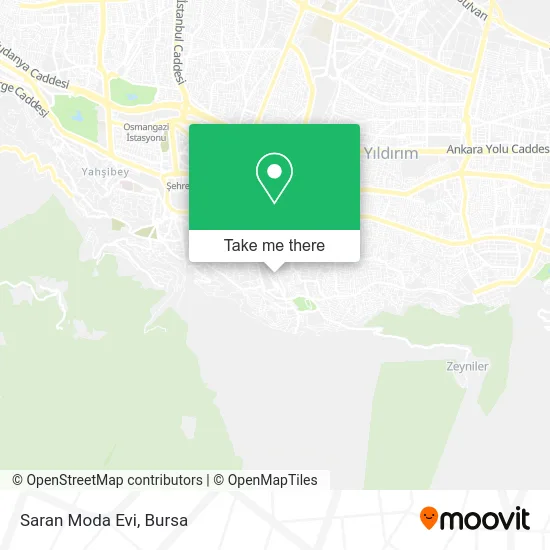 Saran Moda Evi map
