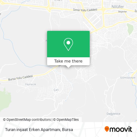 Turan inşaat Erken Apartmanı map