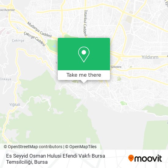 Es Seyyid Osman Hulusi Efendi Vakfı Bursa Temsilciliği map