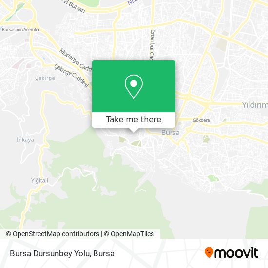 Bursa Dursunbey Yolu map