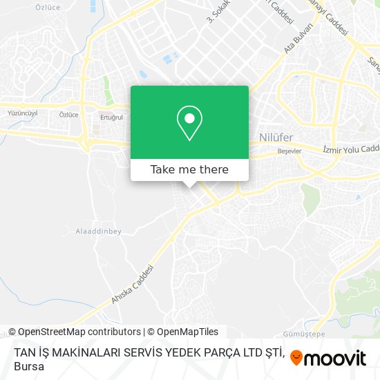 TAN İŞ MAKİNALARI SERVİS YEDEK PARÇA LTD ŞTİ map