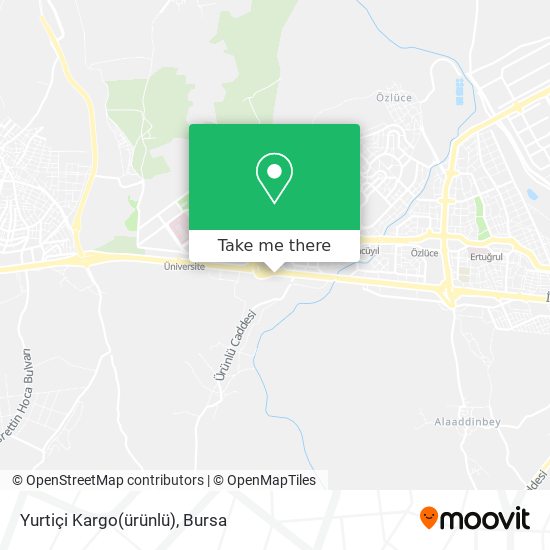 Yurtiçi Kargo(ürünlü) map