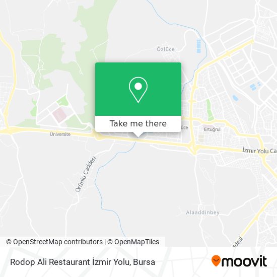 Rodop Ali Restaurant İzmir Yolu map