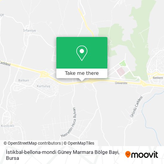 İstikbal-bellona-mondi Güney Marmara Bölge Bayi map
