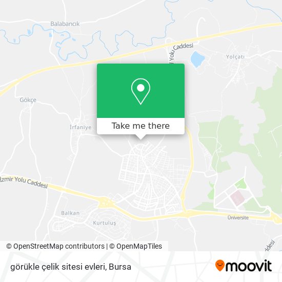 görükle çelik sitesi evleri map