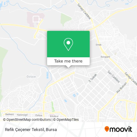 Refik Çeçener Tekstil map