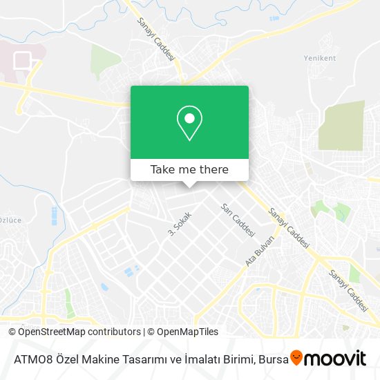 ATMO8 Özel Makine Tasarımı ve İmalatı Birimi map
