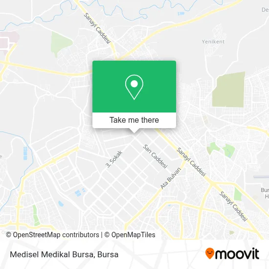Medisel Medikal Bursa map