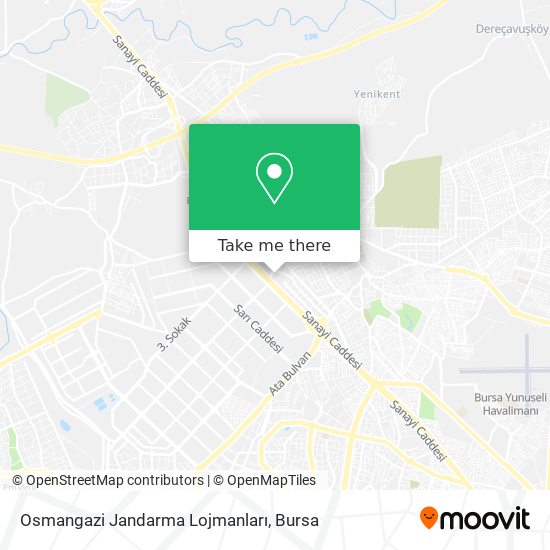 Osmangazi Jandarma Lojmanları map