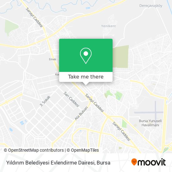 Yıldırım Belediyesi Evlendirme Dairesi map
