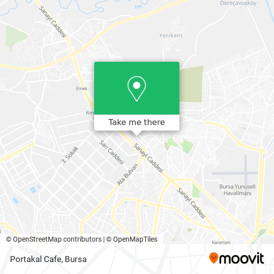 Portakal Cafe map