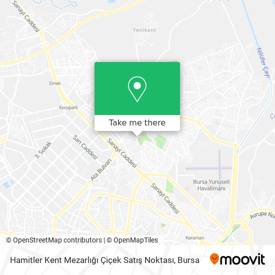 Hamitler Kent Mezarlığı Çiçek Satış Noktası map