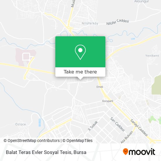 Balat Teras Evler Sosyal Tesis map