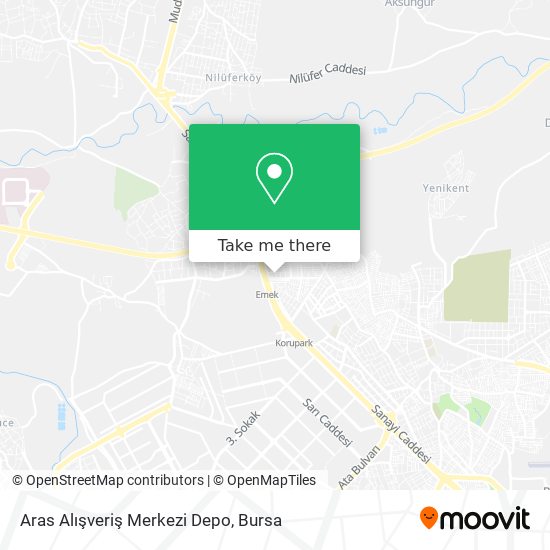 Aras Alışveriş Merkezi Depo map
