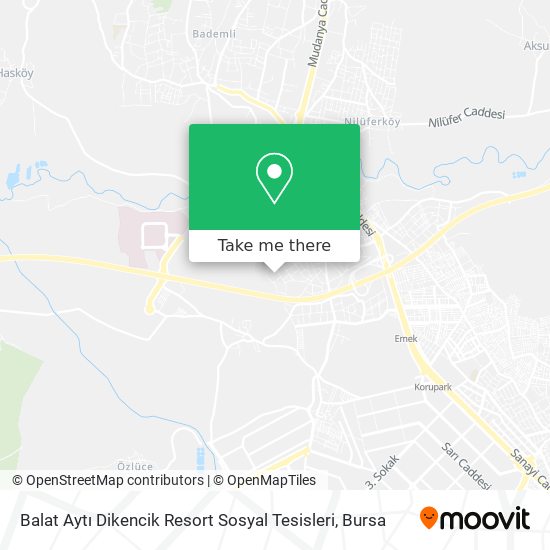 Balat Aytı Dikencik Resort Sosyal Tesisleri map