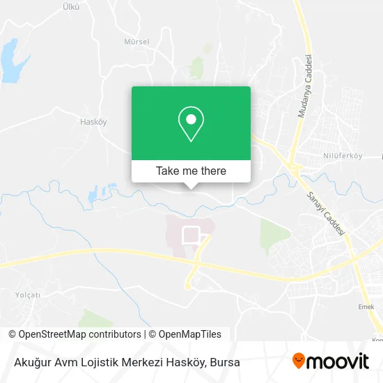 Akuğur Avm Lojistik Merkezi Hasköy map